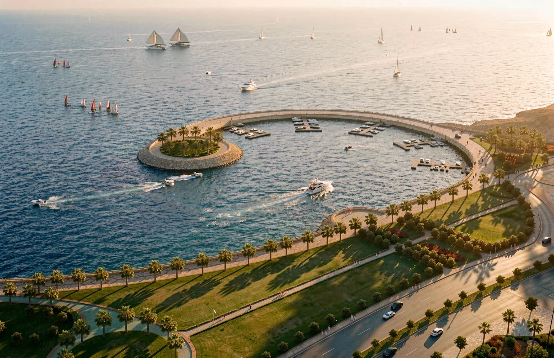 Al Hamra Waterfront, Master Plan project by VADO